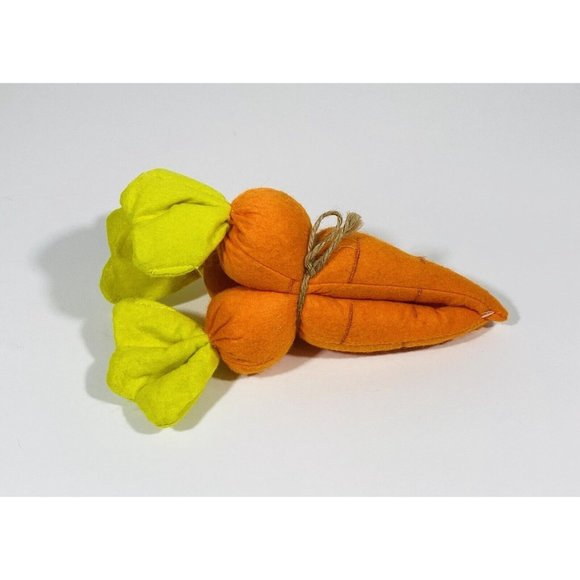 Fabric Carrots Felt Orange Easter Spring Farmhouse Filler Decor Rustic Garden - Picture 2 of 8